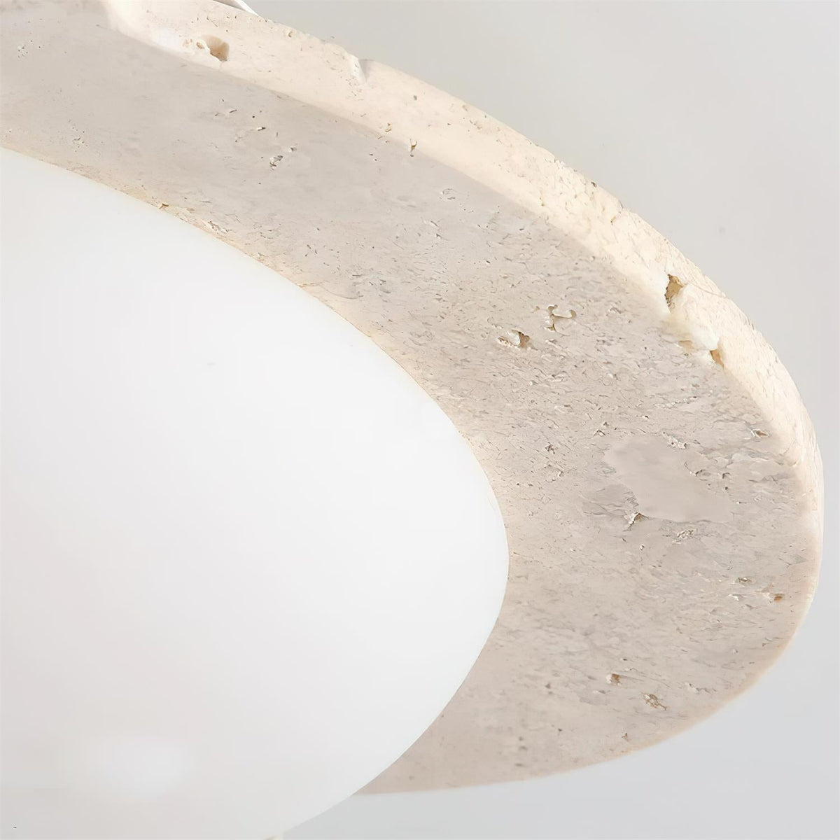 Riita Flower plafondlamp travertin
