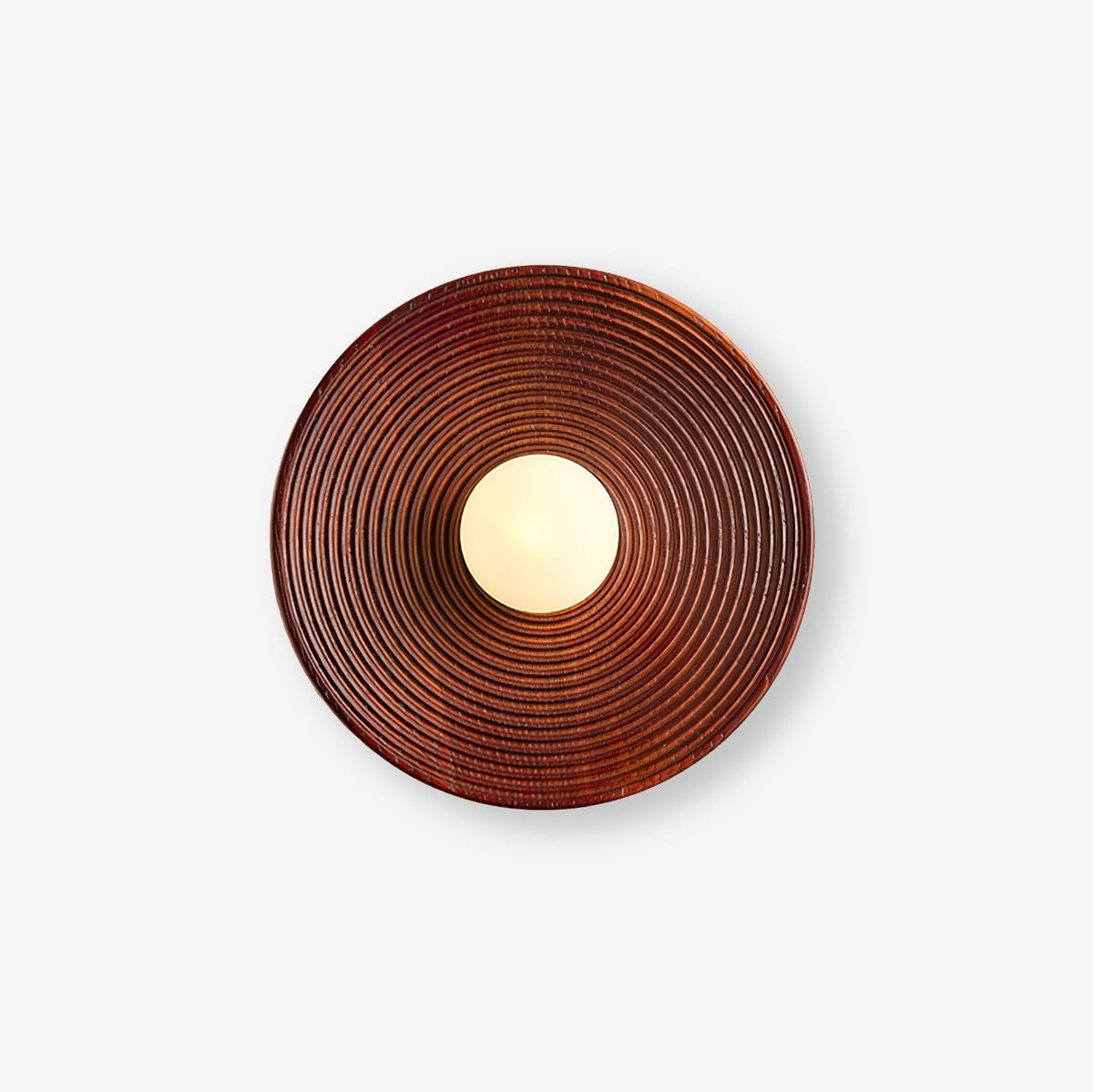 Aldenise Noordse kunst Contour wandlamp van walnoothout