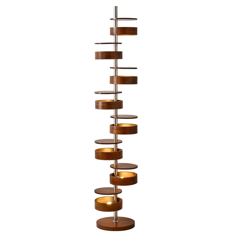 Lynix houten vloerlamp