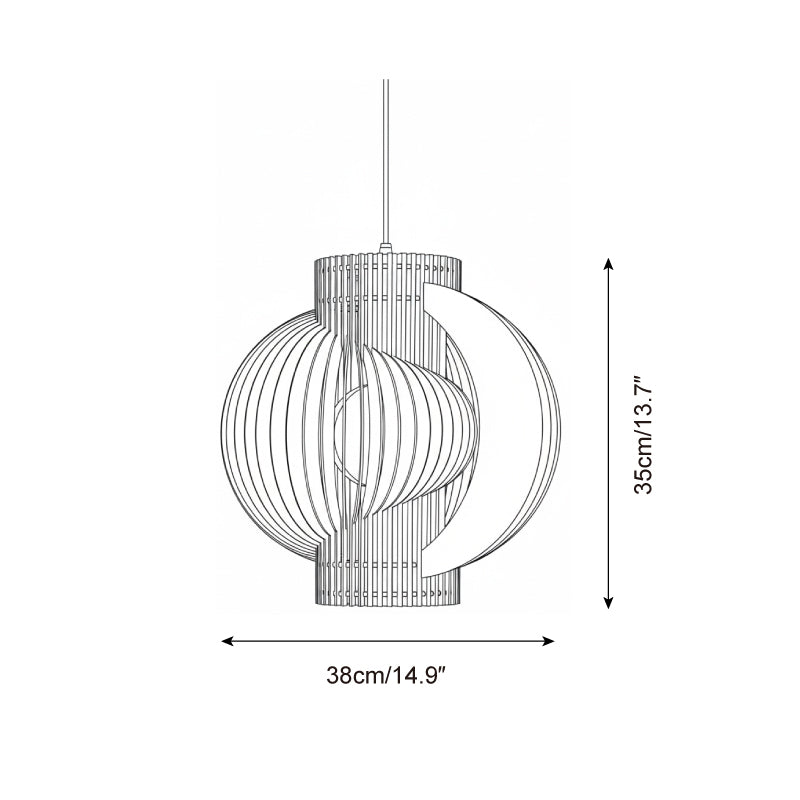 Rinaena houten hanglamp