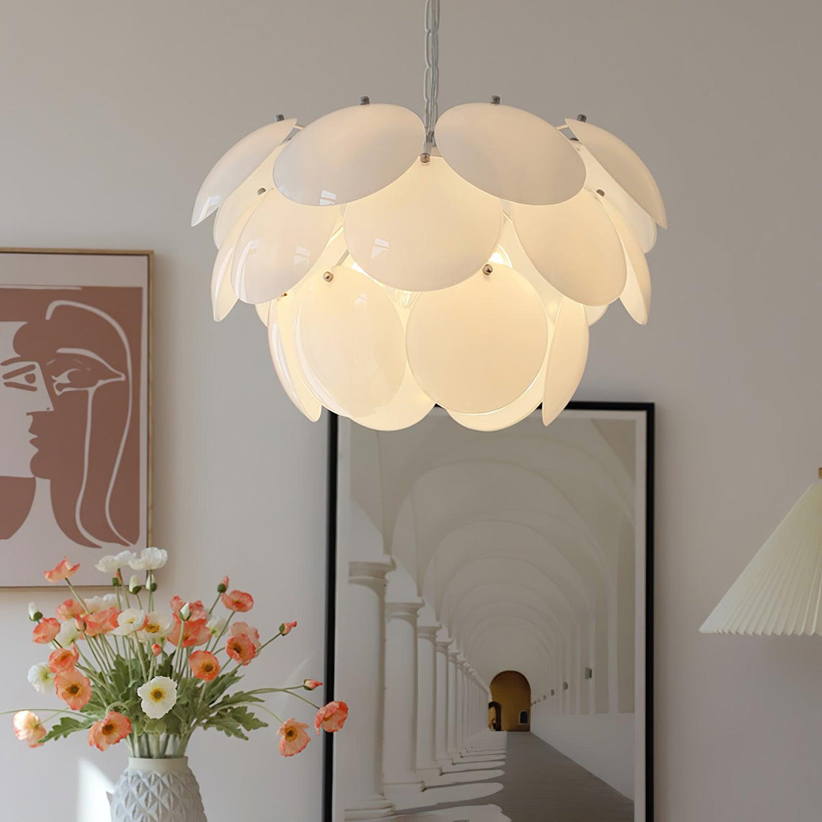 Sophia Minimalistische kroonluchter van glas