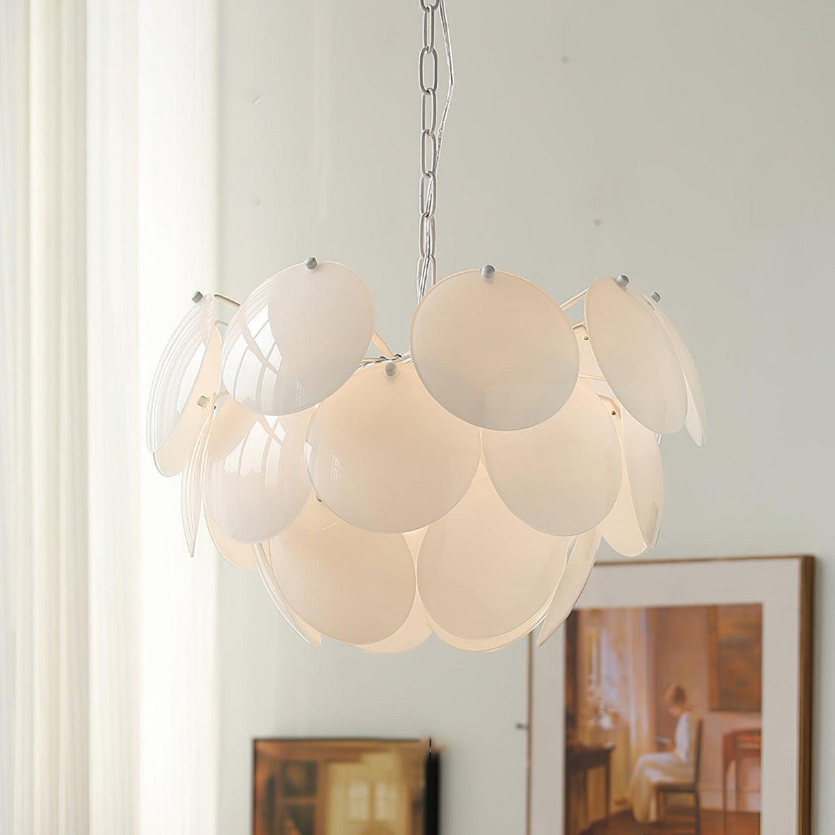 Sophia Minimalistische kroonluchter van glas