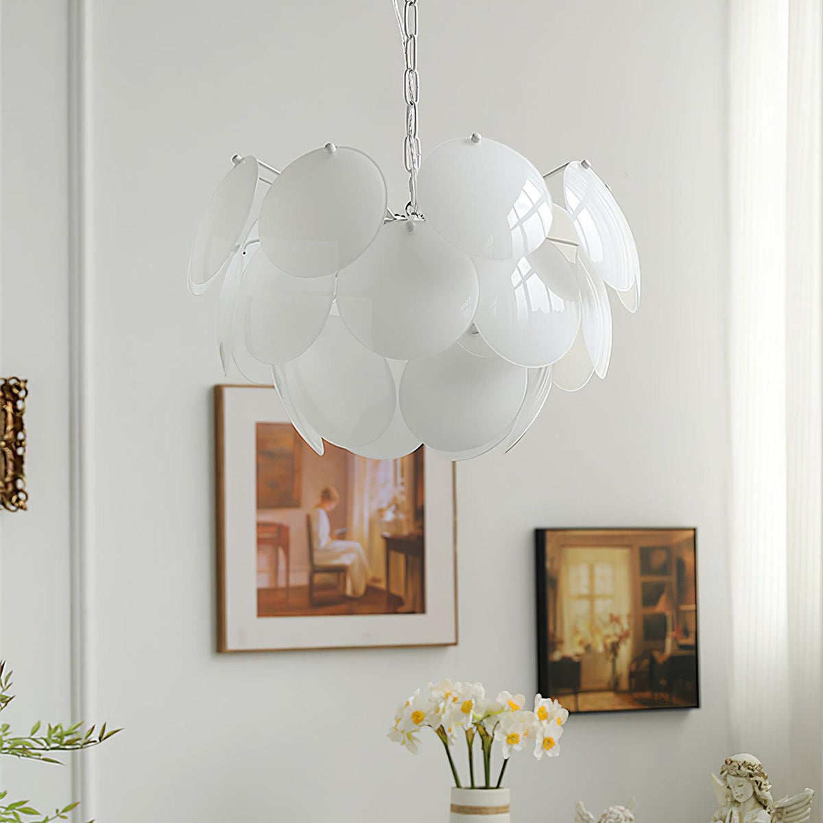 Sophia Minimalistische kroonluchter van glas
