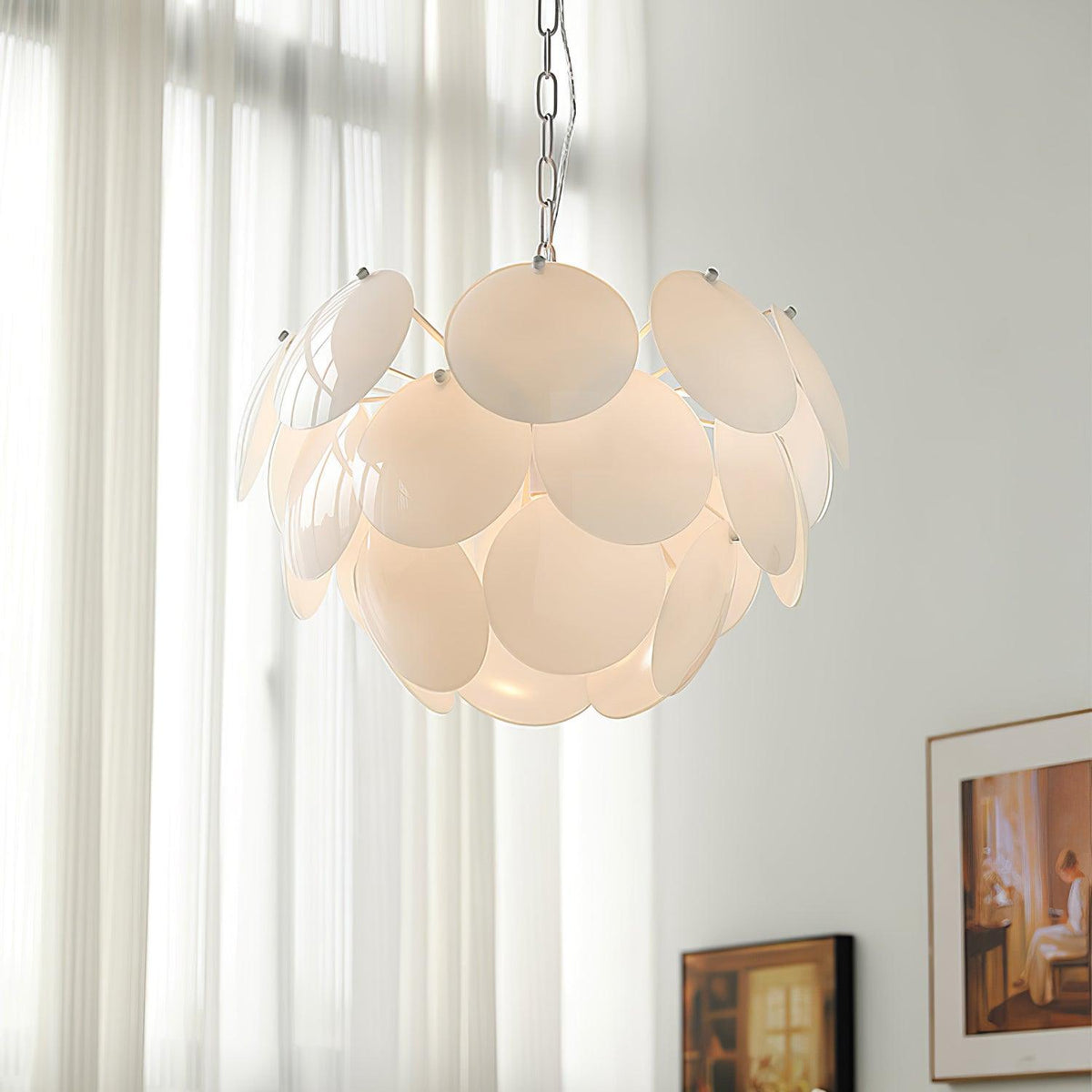 Sophia Minimalistische kroonluchter van glas