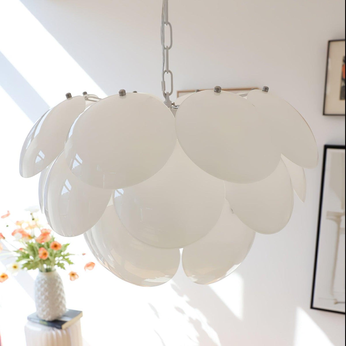 Sophia Minimalistische kroonluchter van glas