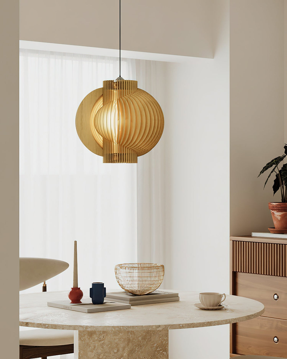 Rinaena houten hanglamp