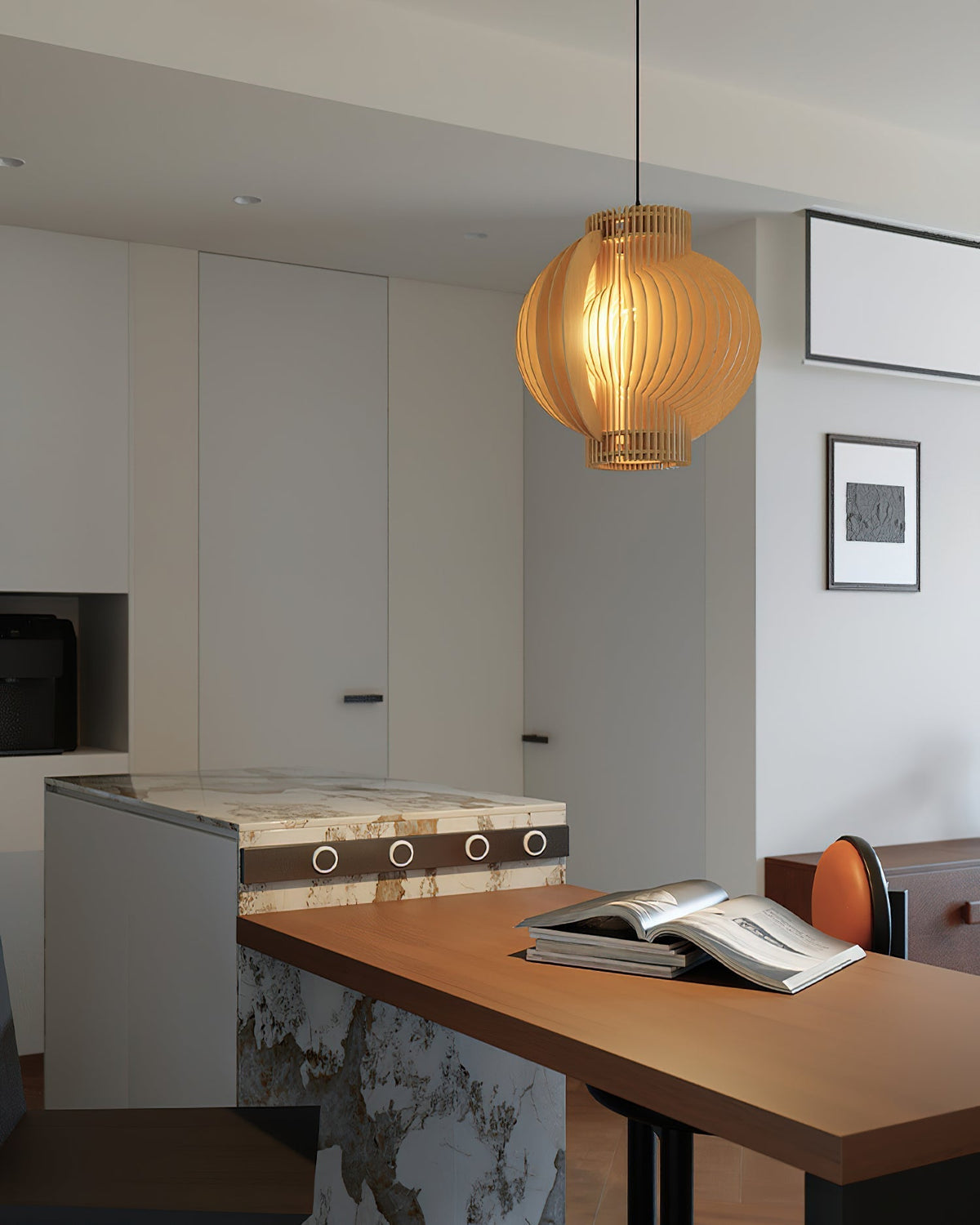 Rinaena houten hanglamp