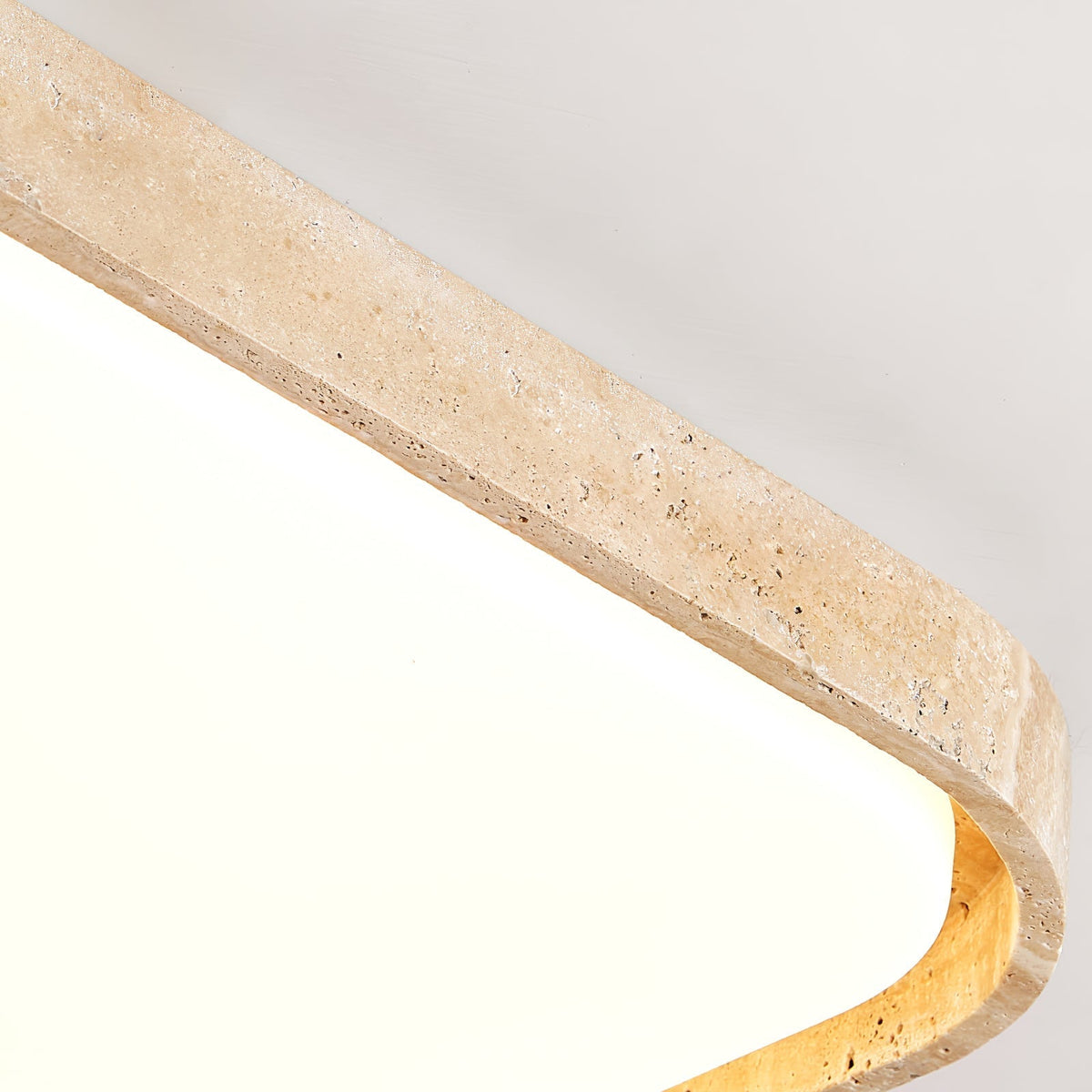 Aisle travertin vierkante plafondlamp