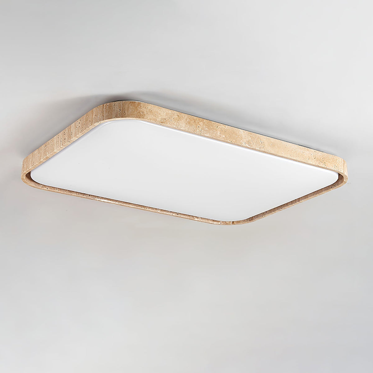 Aisle travertin vierkante plafondlamp