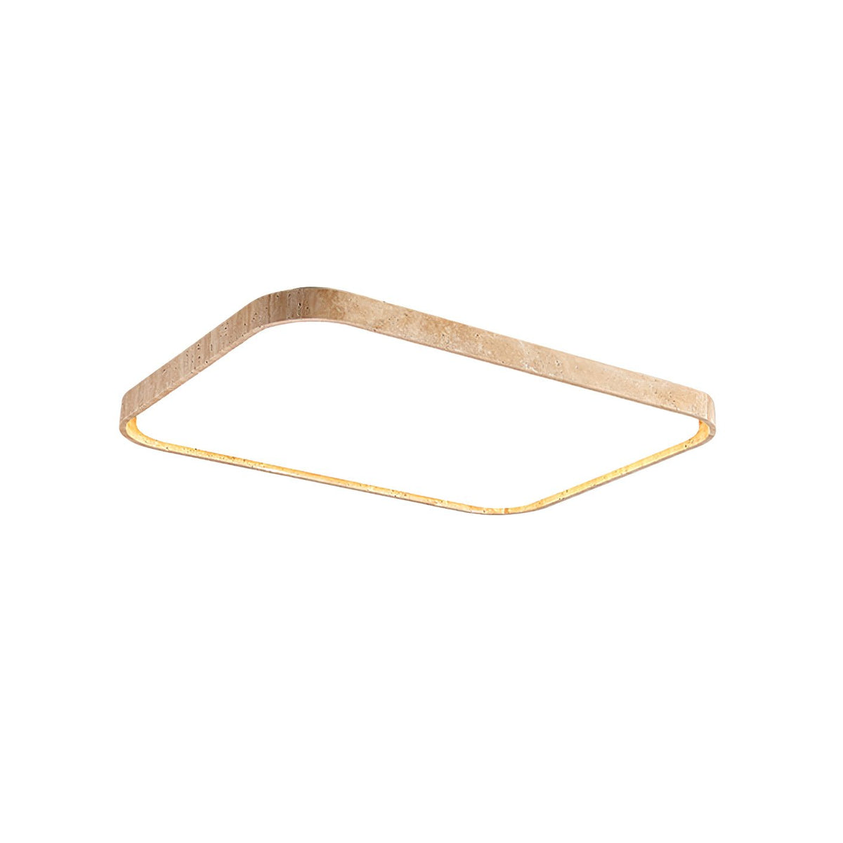 Aisle travertin vierkante plafondlamp