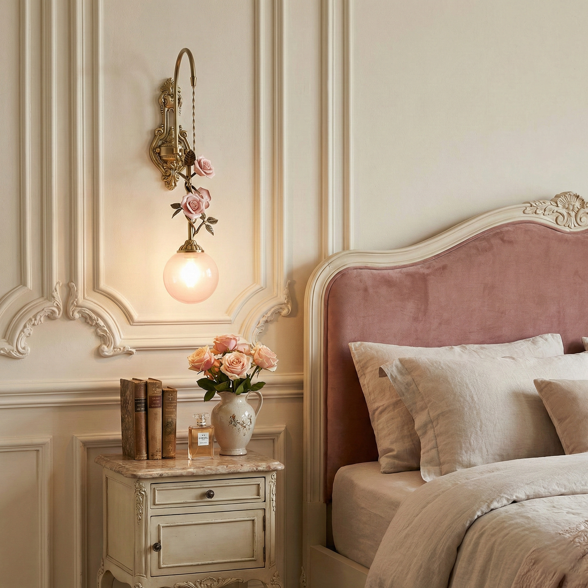 Roseline wandlamp