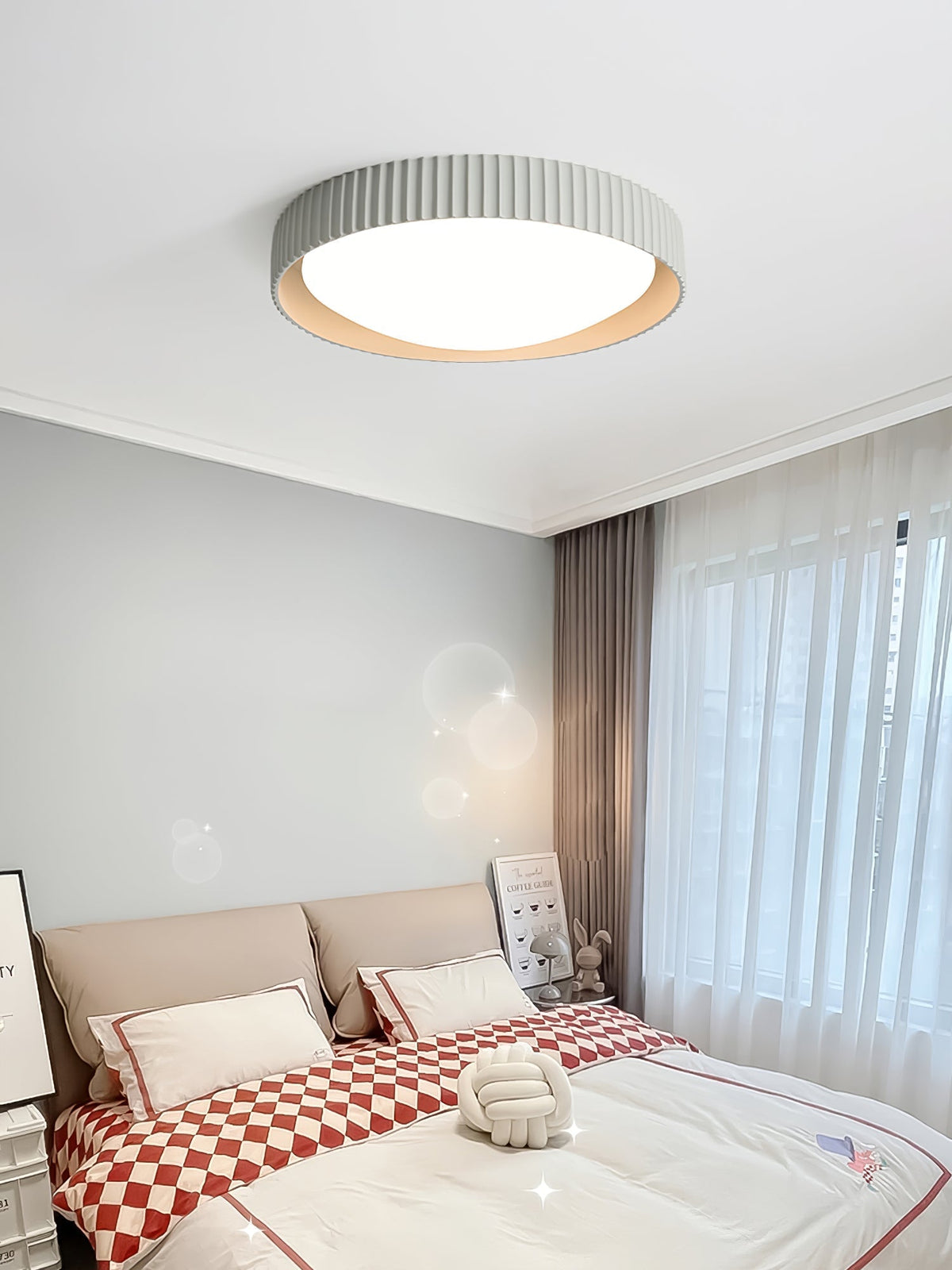 Alesin moderne plafondlamp van hars in minimalistisch ontwerp