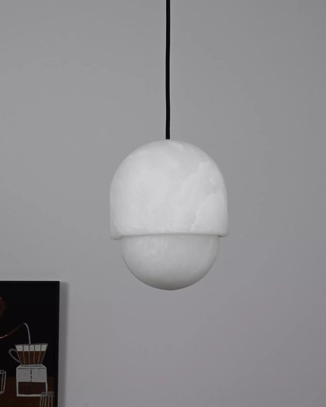 Valcien Lunar koepelvormige hanglamp Albast