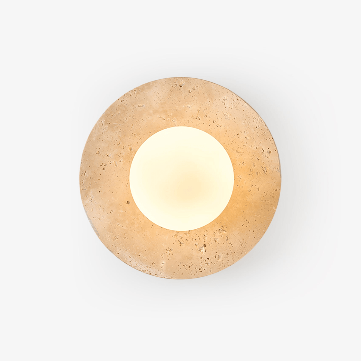 Sereella plafondlamp in travertin