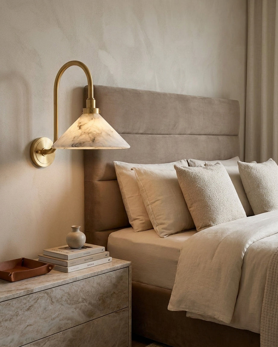 Albanella albasten wandlamp
