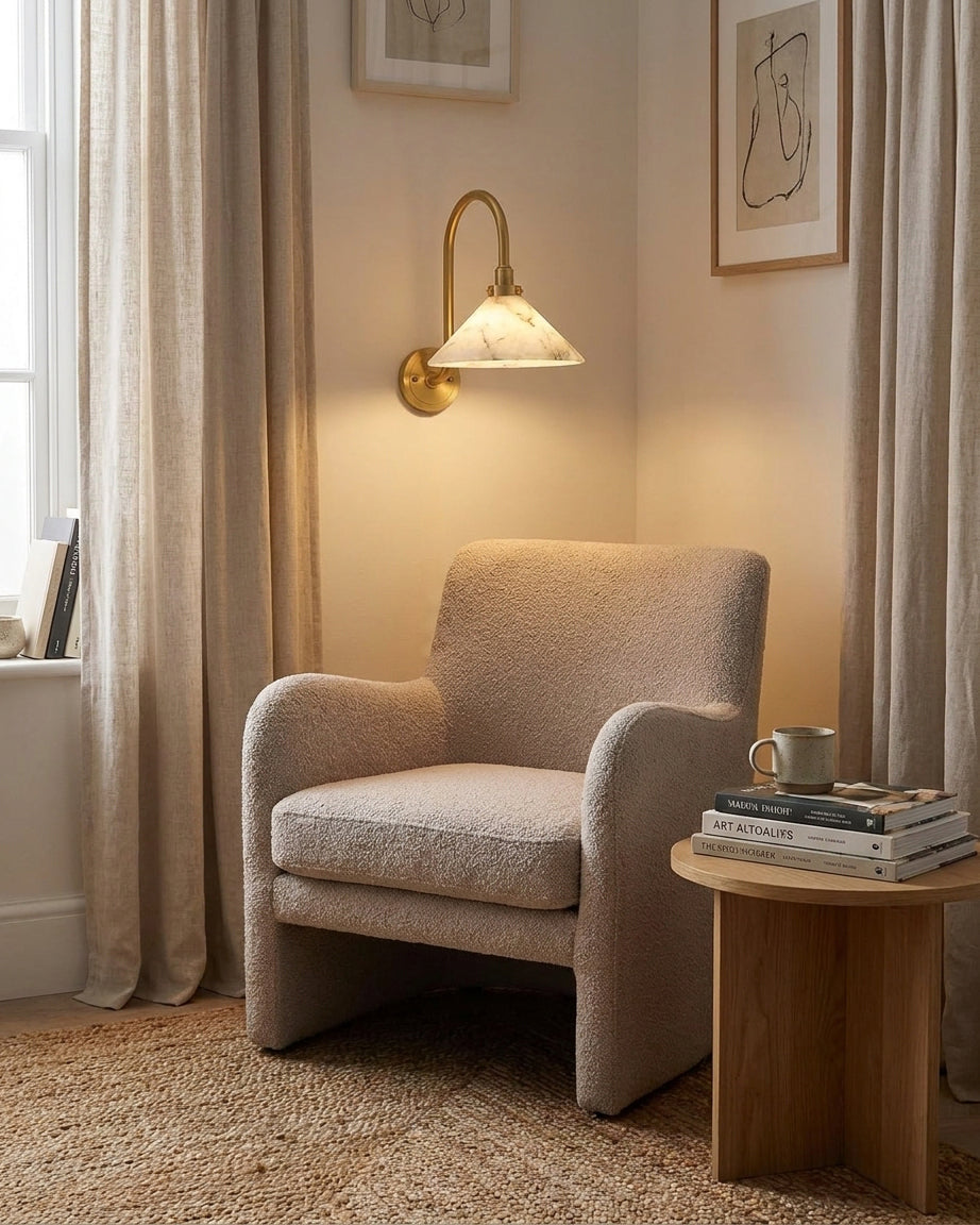 Albanella albasten wandlamp