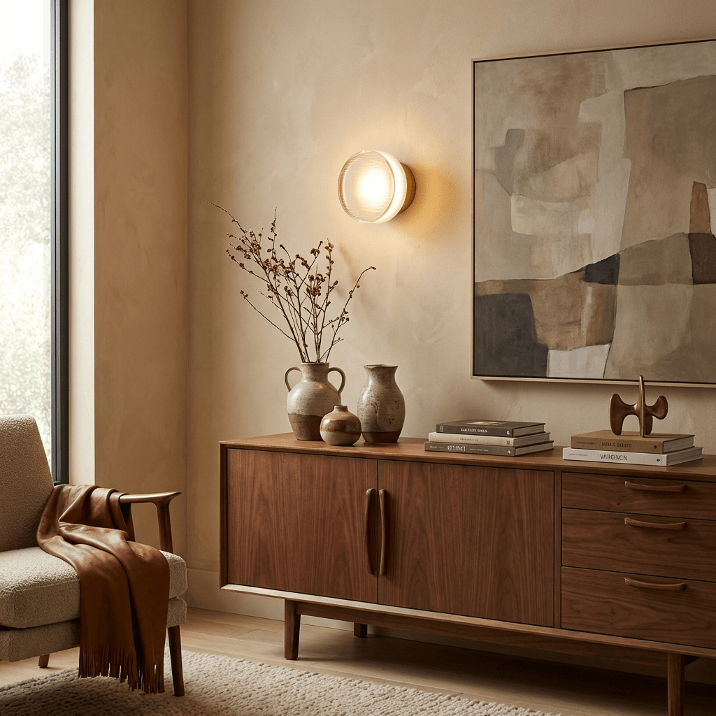 Noct Ribbed glas wandlamp