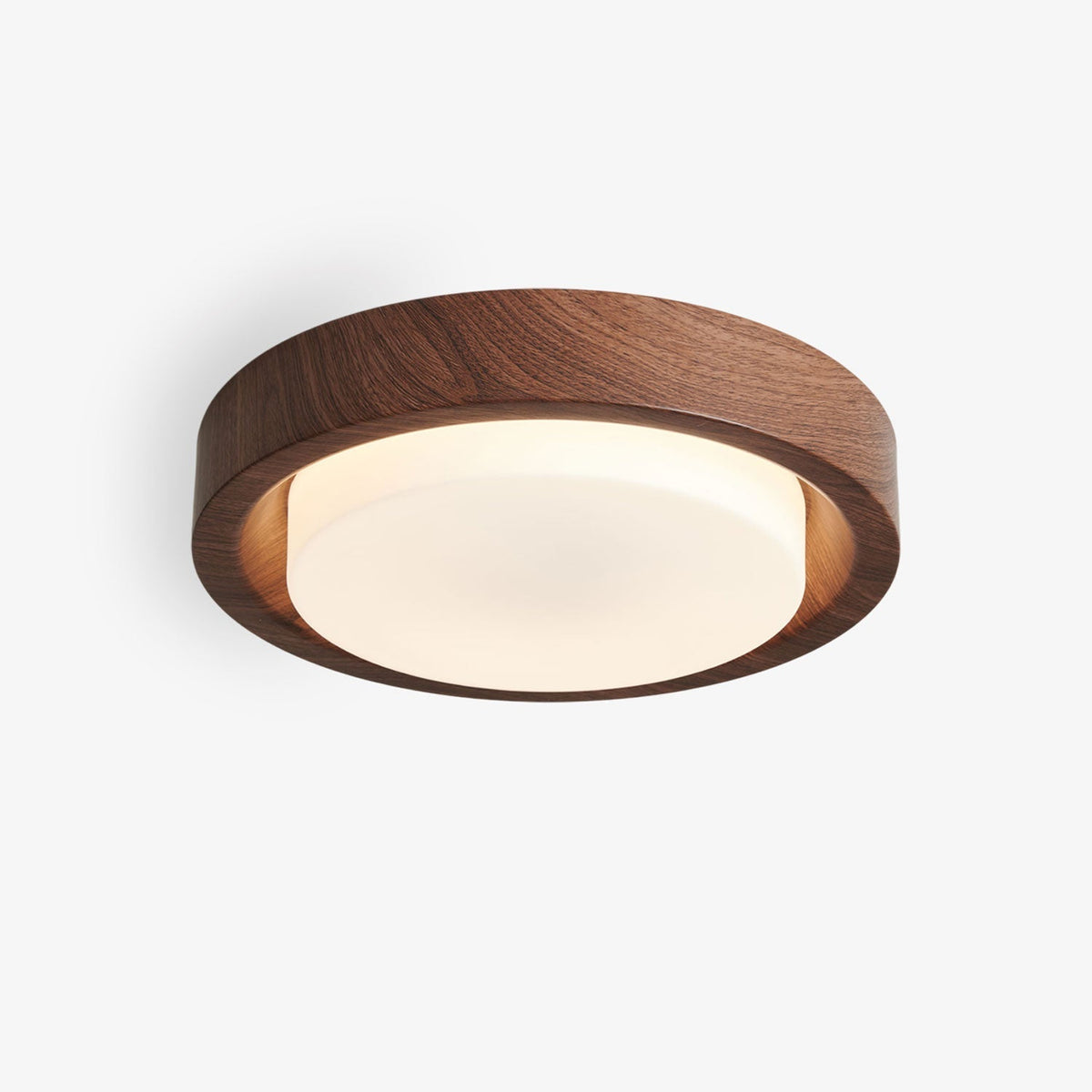 Sylaeon Minimalistische plafondlamp van walnoothout