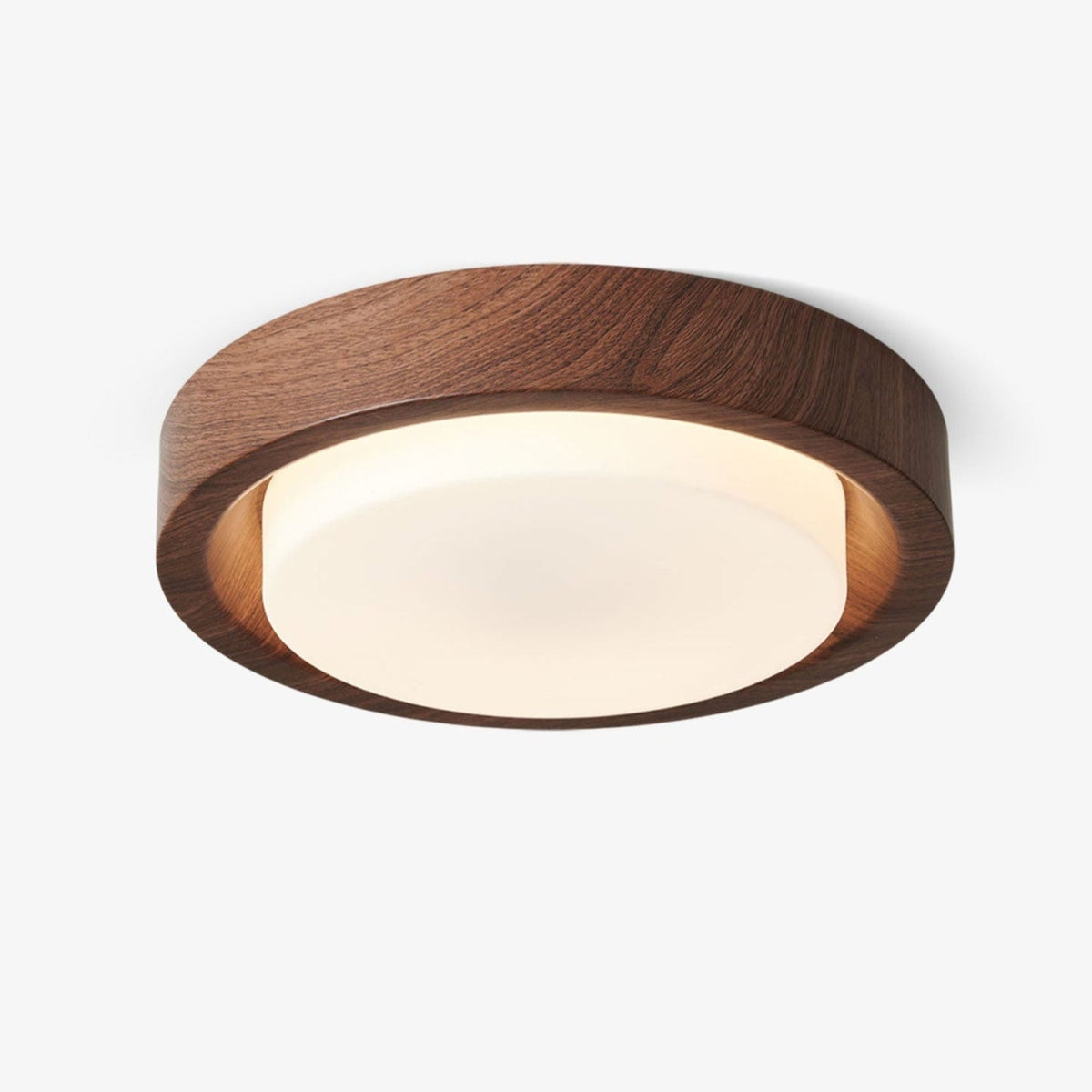 Sylaeon Minimalistische plafondlamp van walnoothout