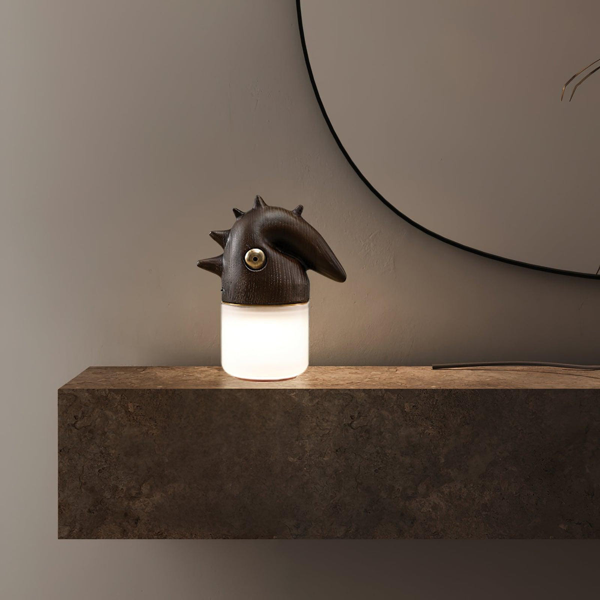 Jerry moderne tafellamp van hout