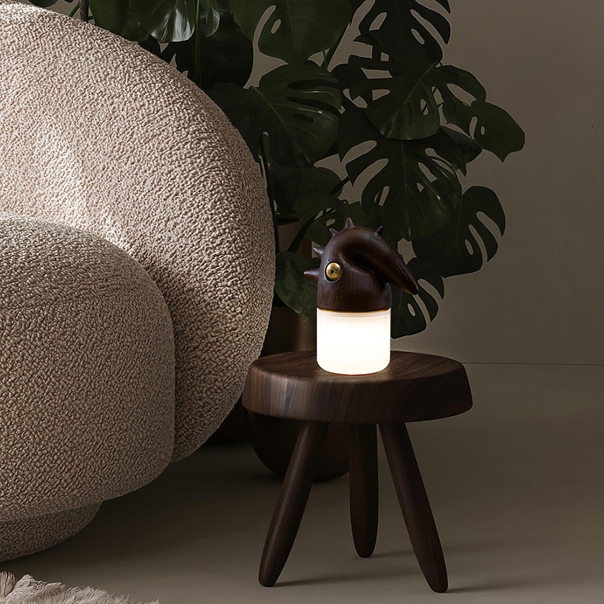 Jerry moderne tafellamp van hout