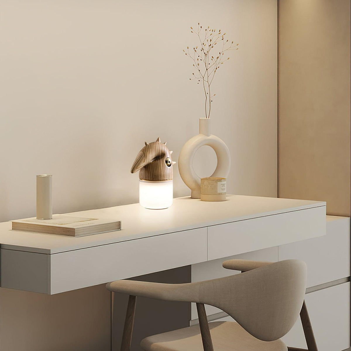 Jerry moderne tafellamp van hout