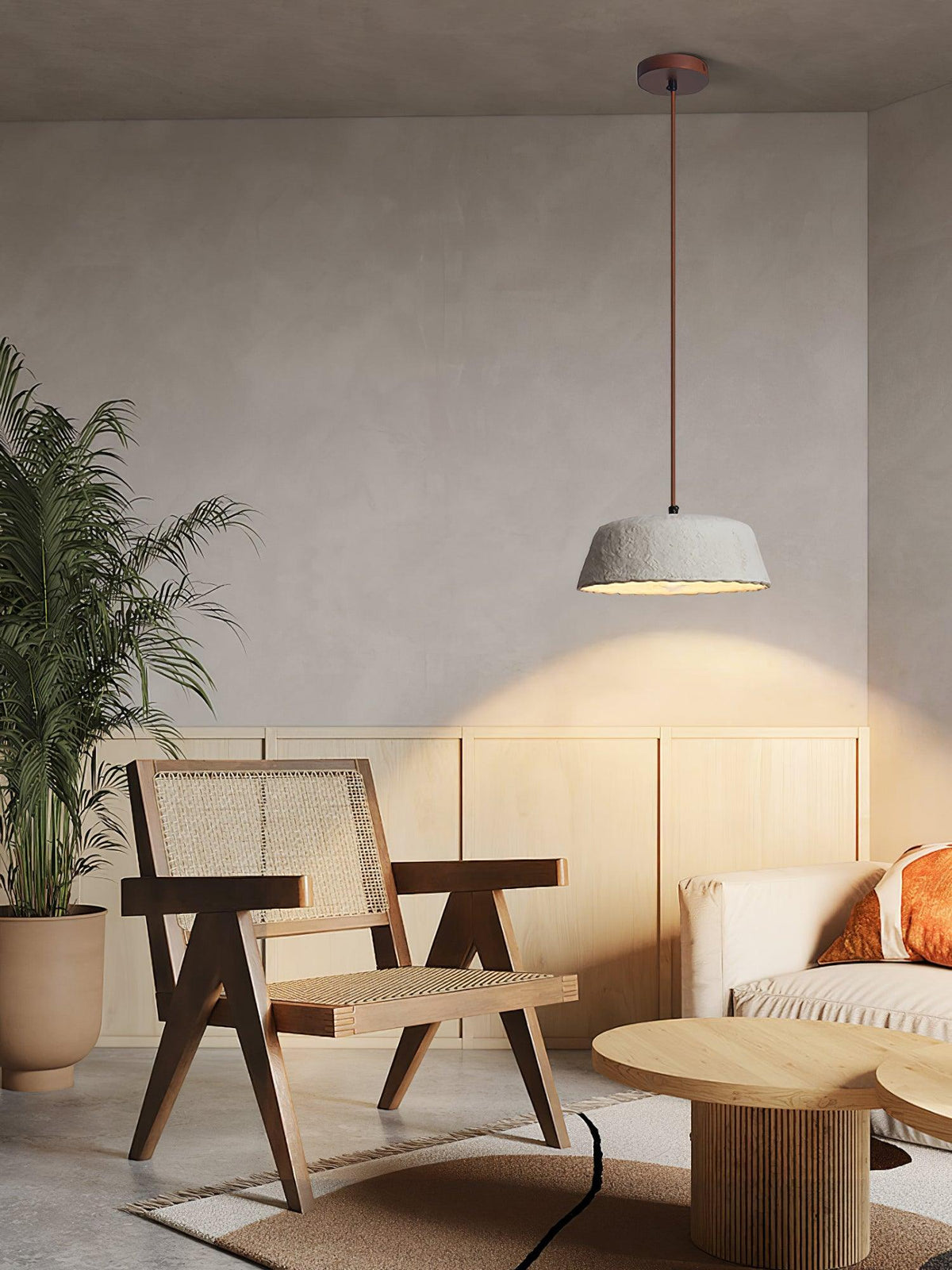 Stone Moderne hanglamp van hout
