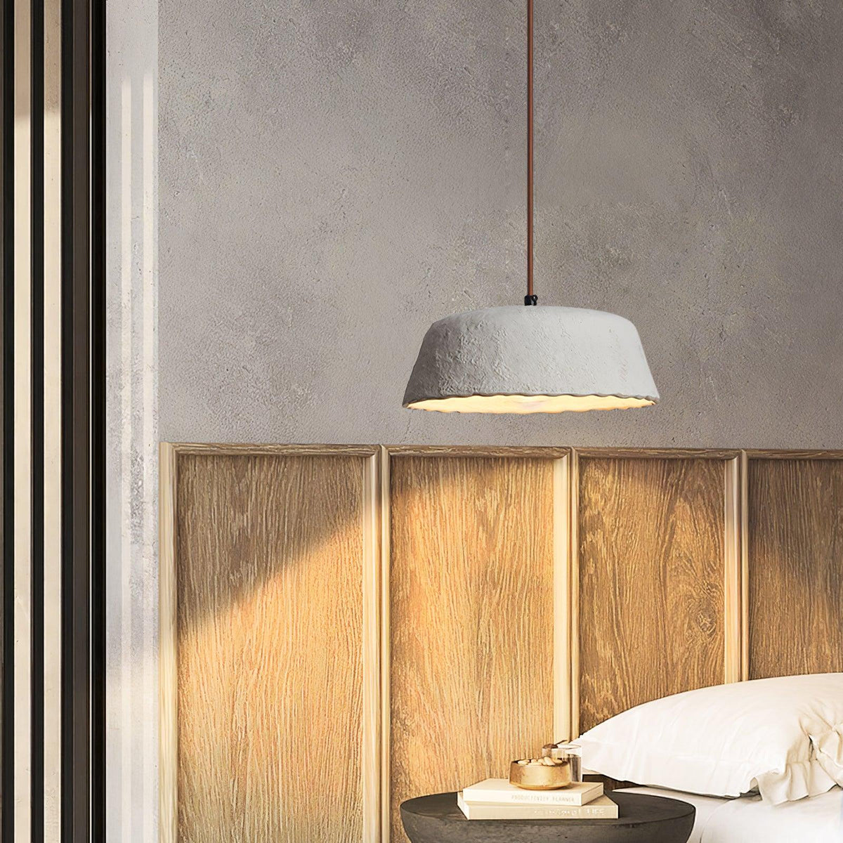 Stone Moderne hanglamp van hout