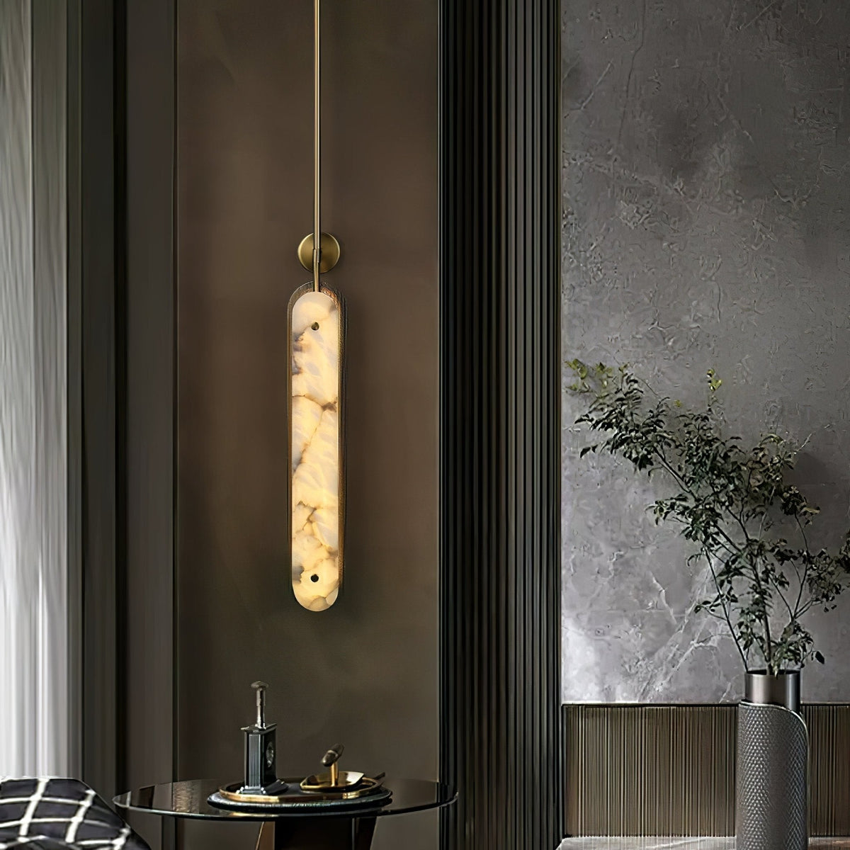 Ilaeir verticaal Albast Hanglamp