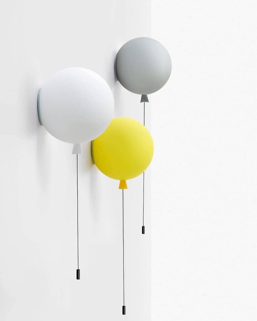Kiri Vrolijk Dromerige ballonnen Kunststof Wandlamp