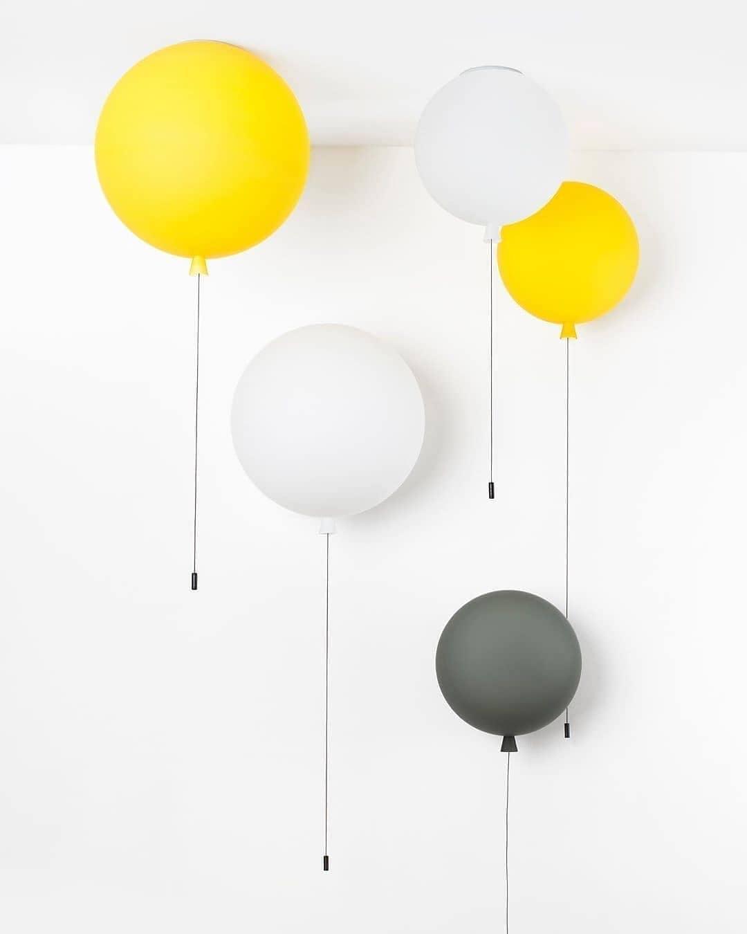 Kiri Vrolijk Dromerige ballonnen Kunststof Wandlamp