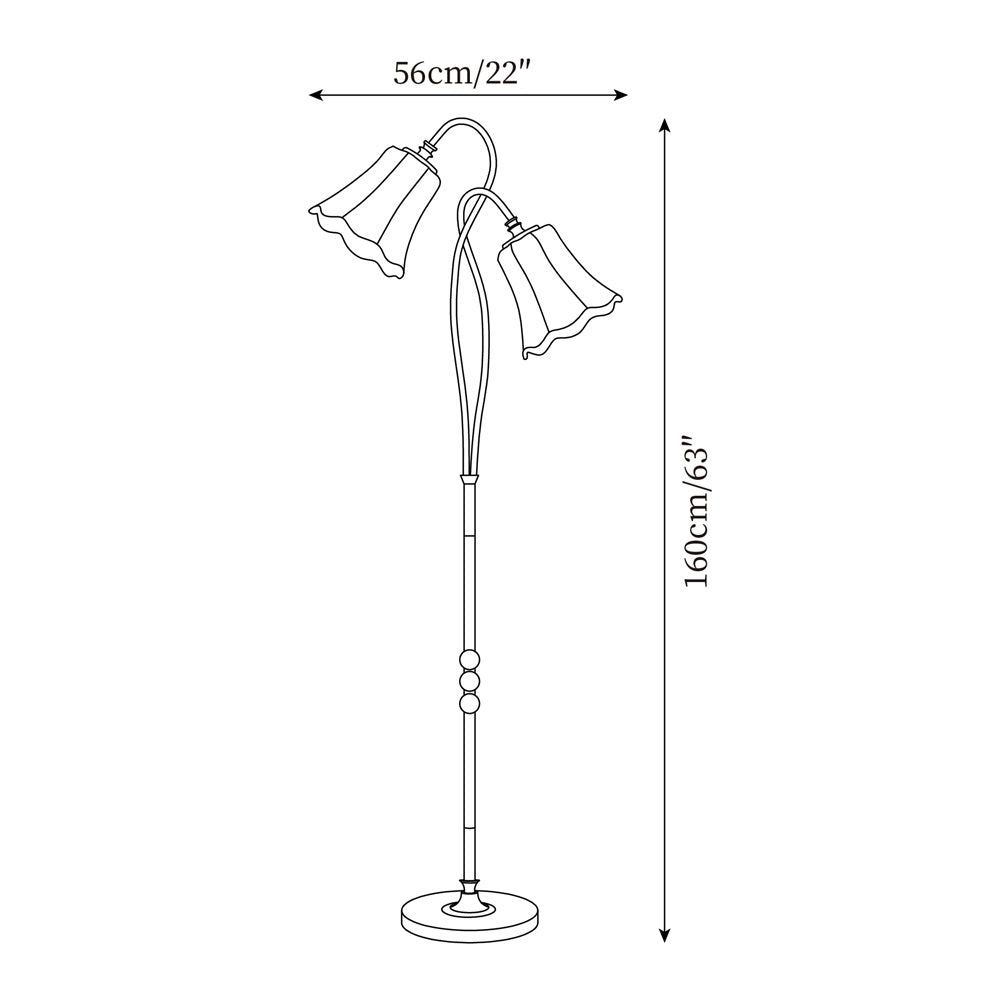 Tuliple vloerlamp