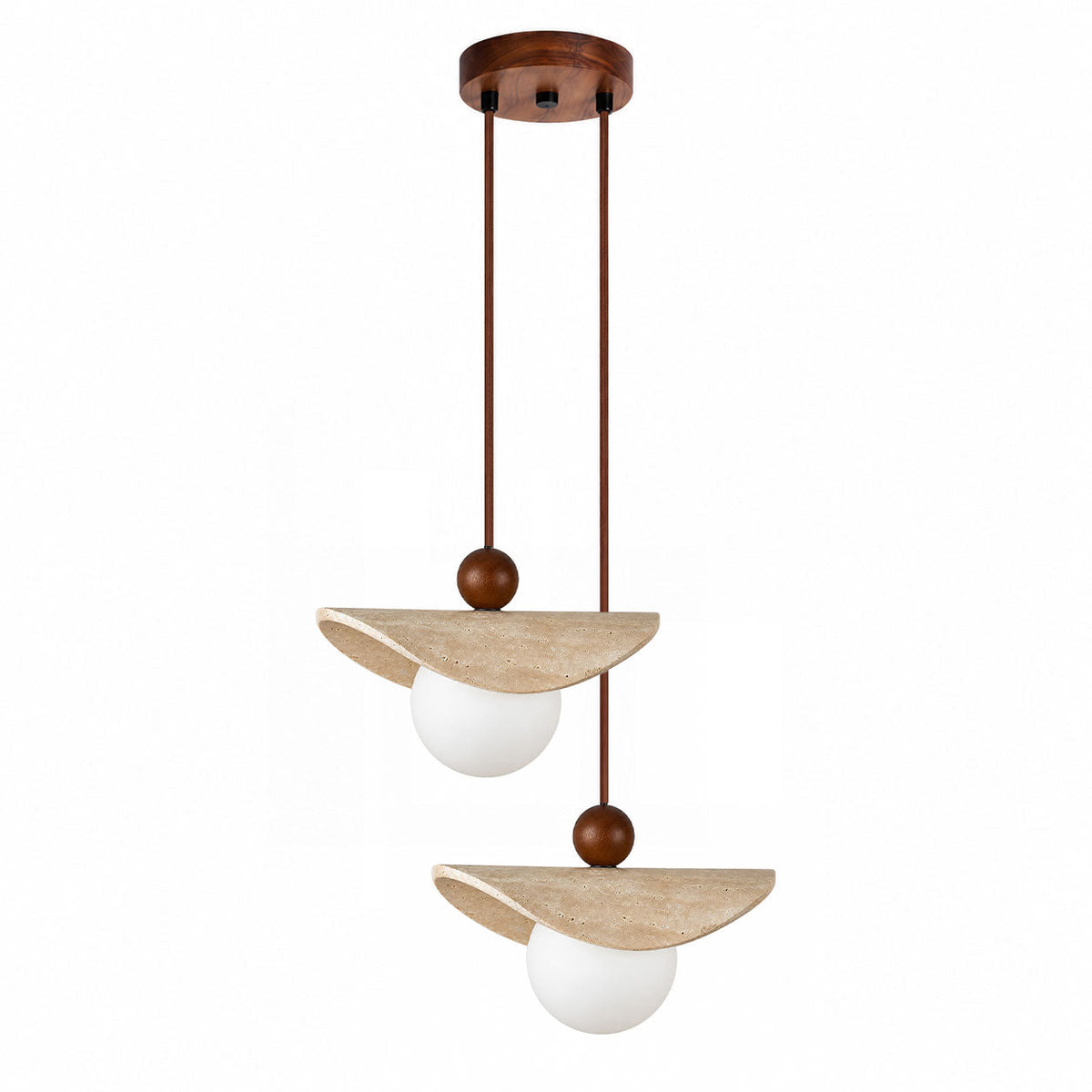 Jorwick travertijn kralen hanglamp