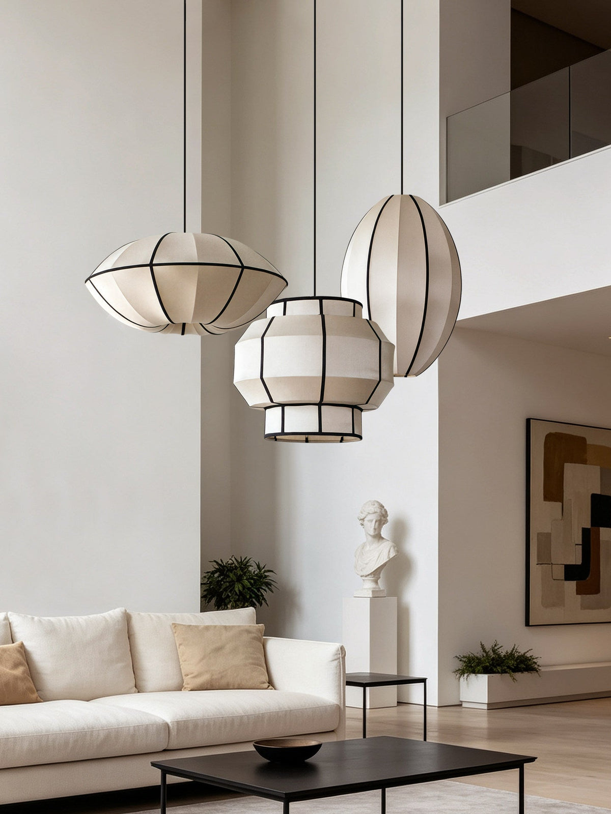 Southvale3 stoffen hanglamp