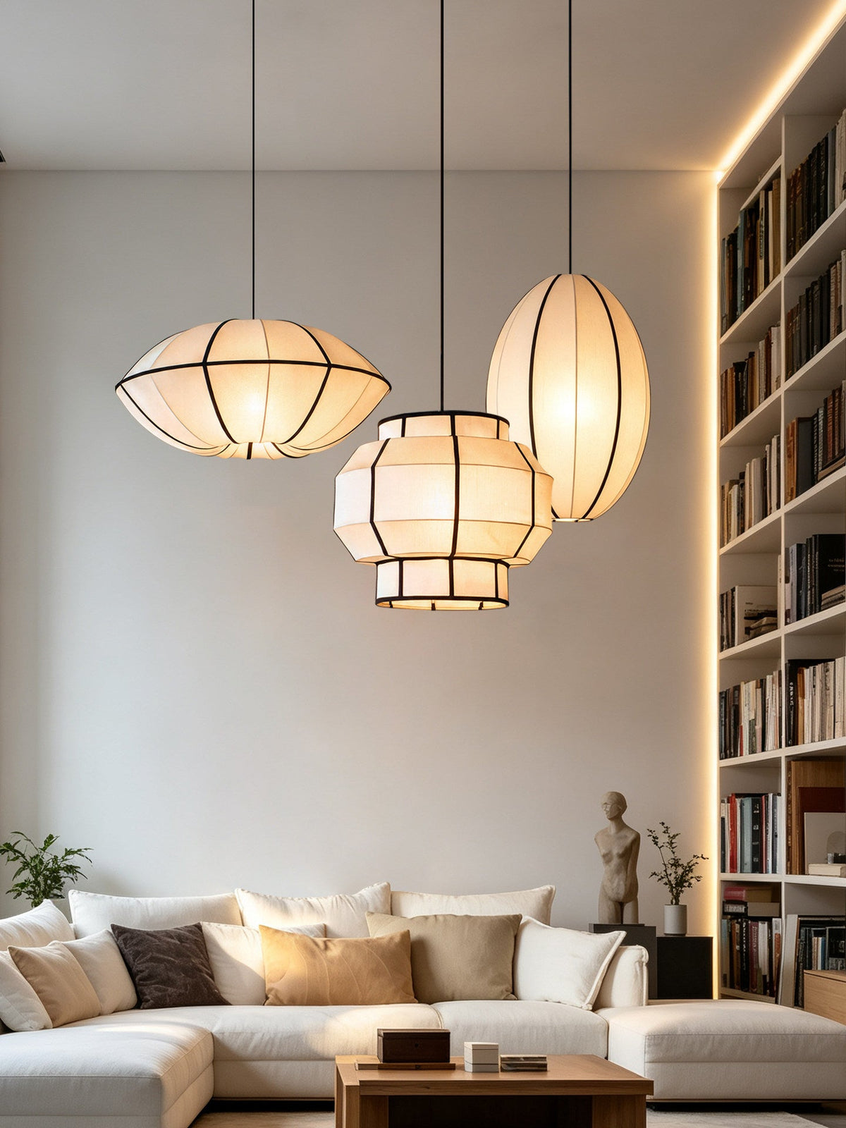 Southvale3 stoffen hanglamp