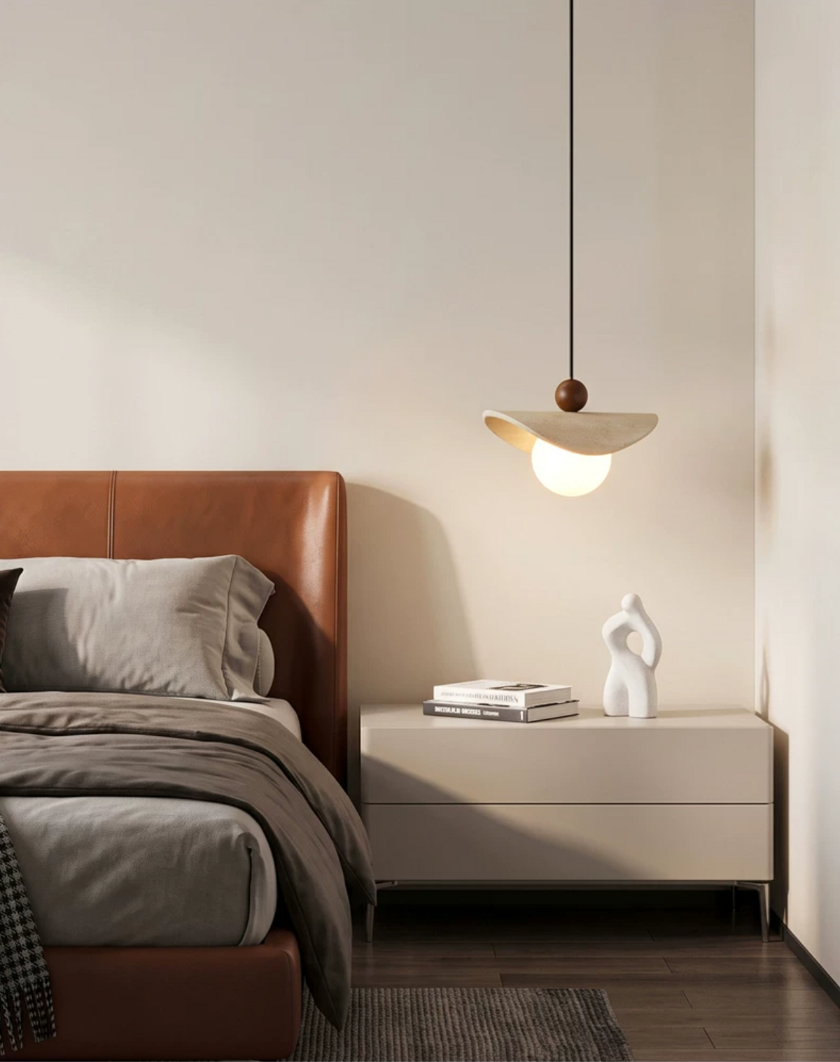 Jorwick travertijn kralen hanglamp