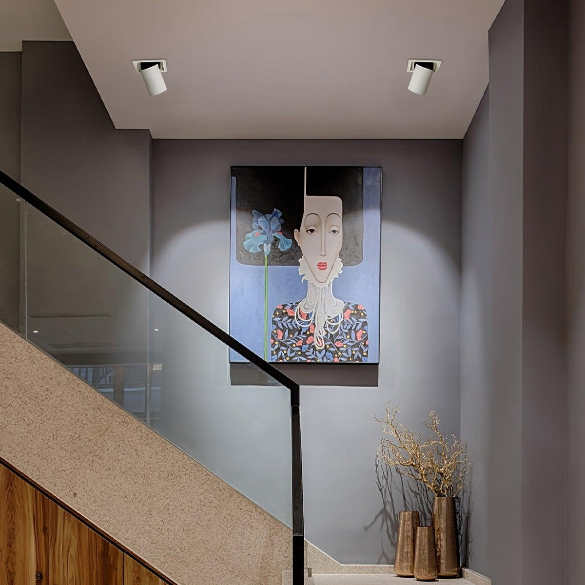 Dia plafondlamp Spotlight Zwart voor Woonkamer
