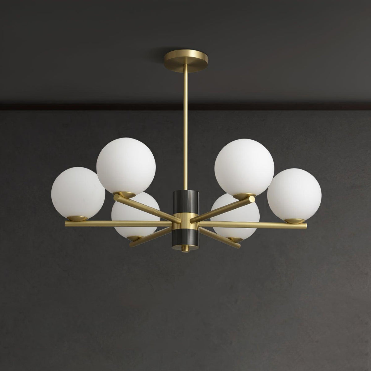 Covynel Mid-Century messing kroonluchter
