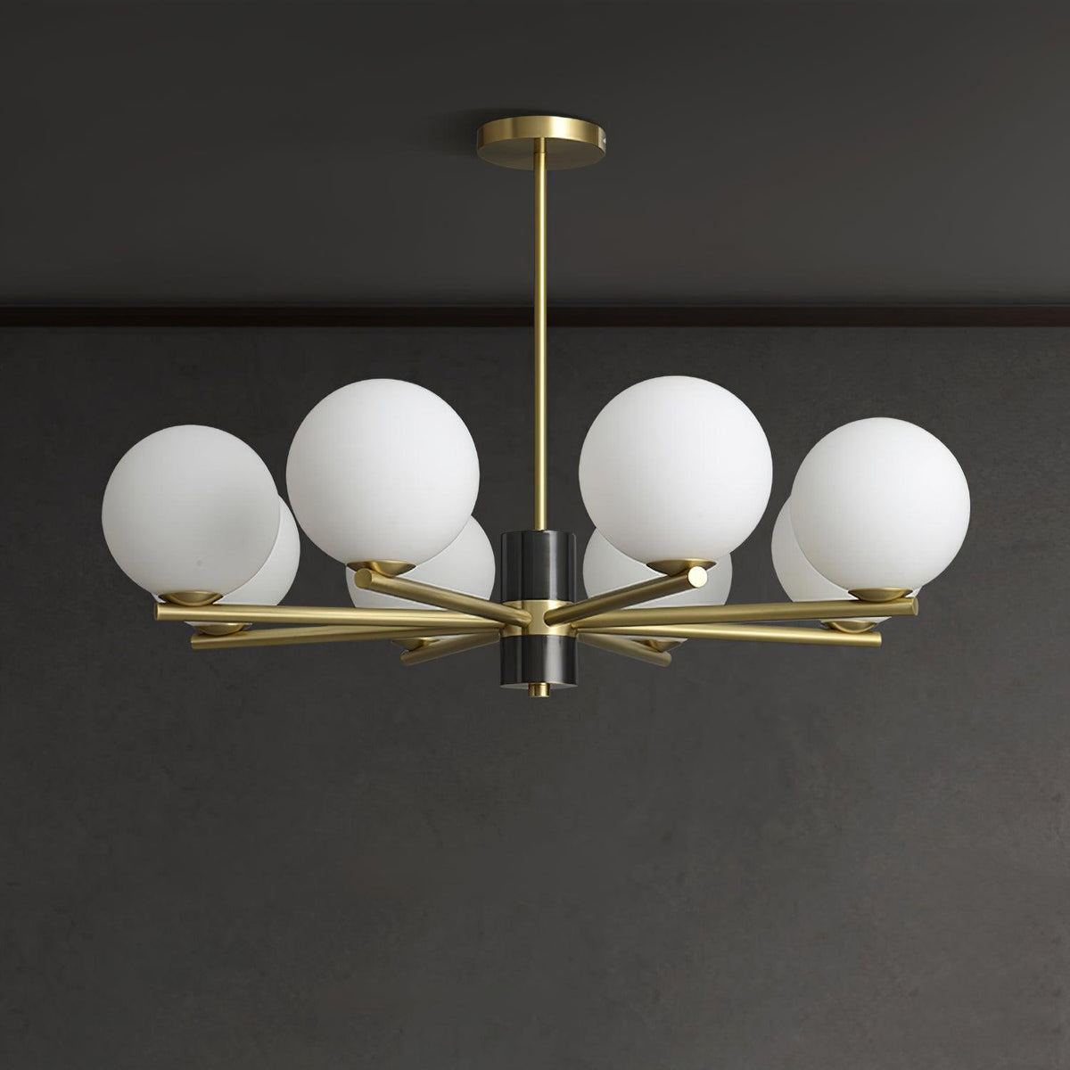 Covynel Mid-Century messing kroonluchter