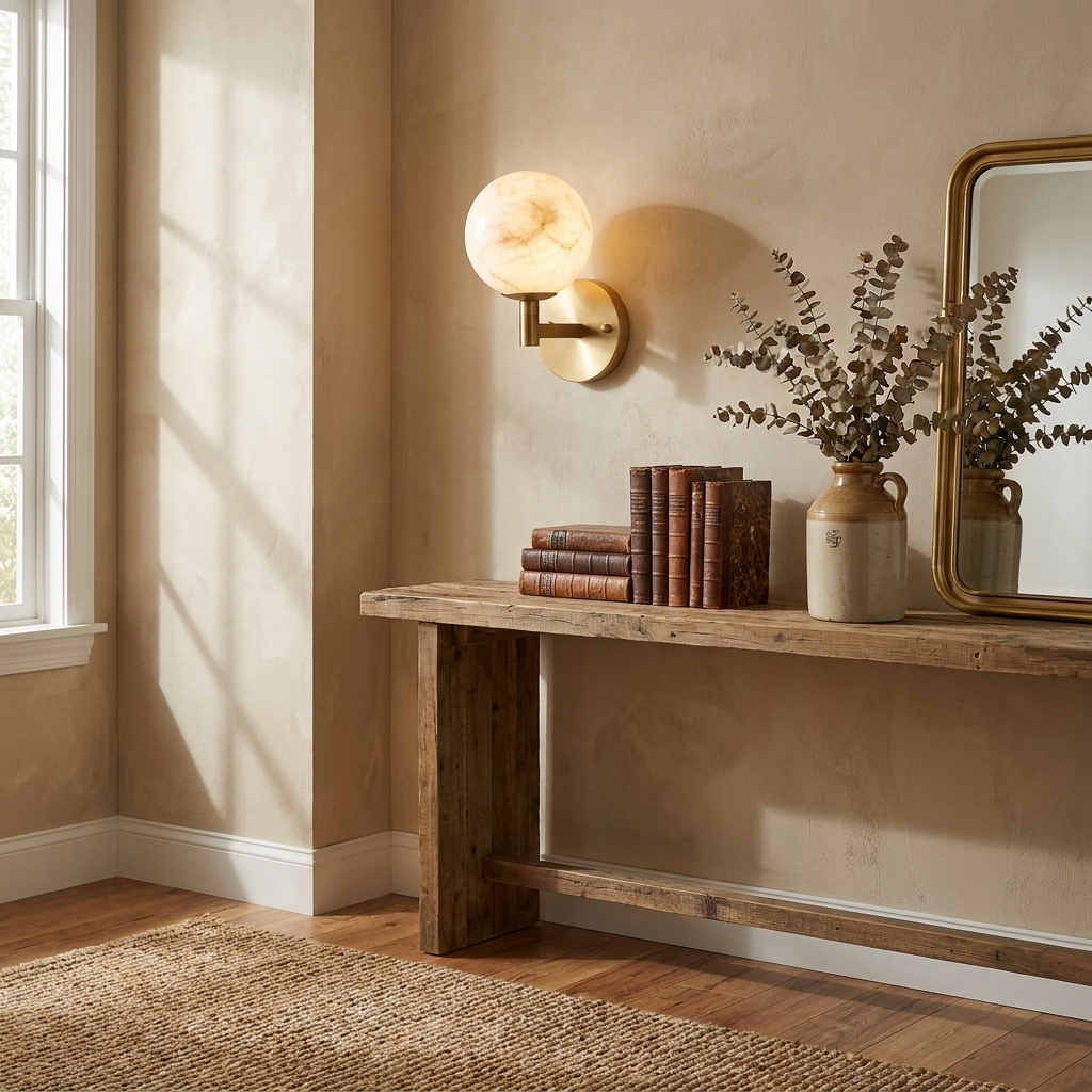 Ravelmere albast wandlamp