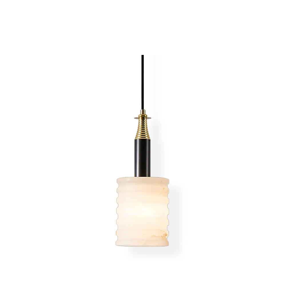 Hanglamp Albast Ribbelcilinder