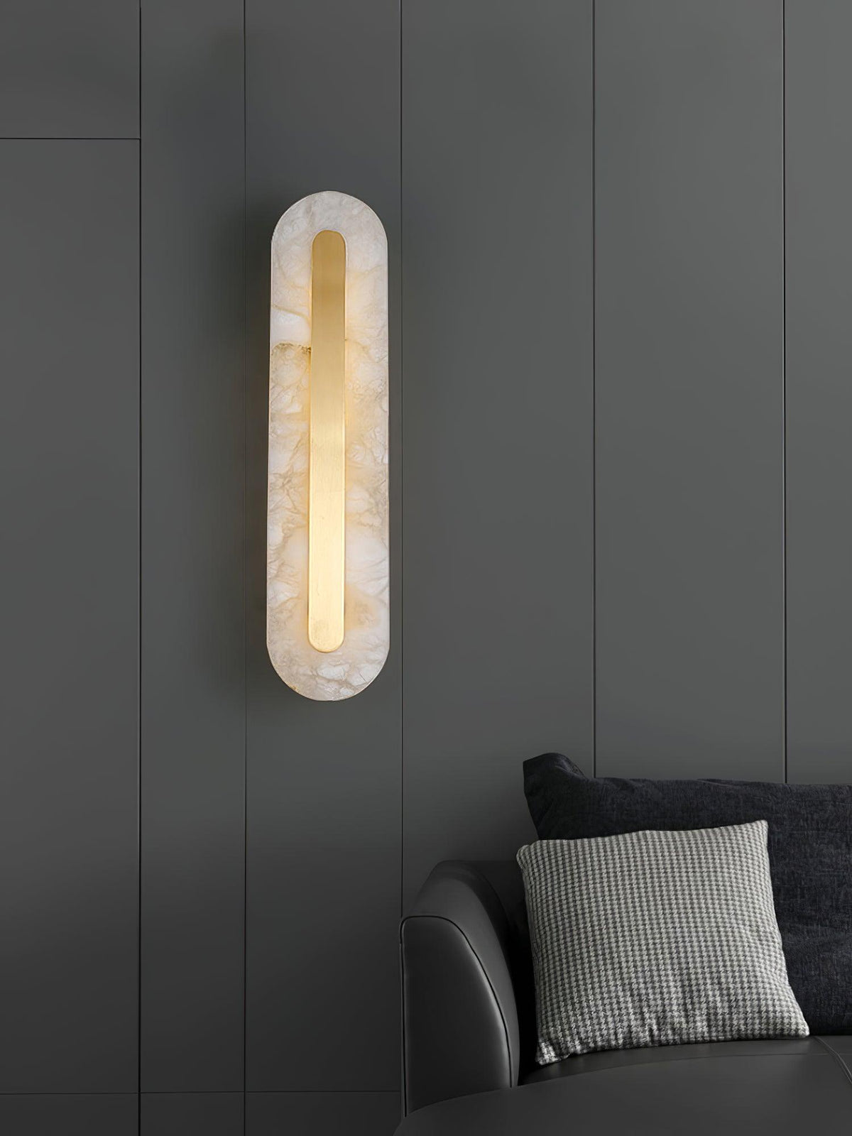 Selvia Minimalistische wandlamp van albast