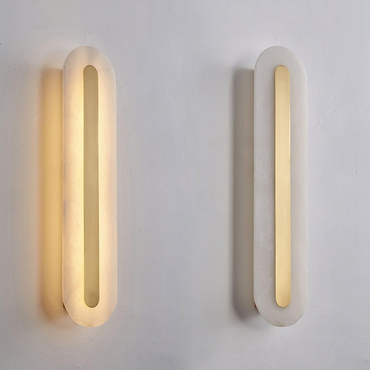 Selvia Minimalistische wandlamp van albast
