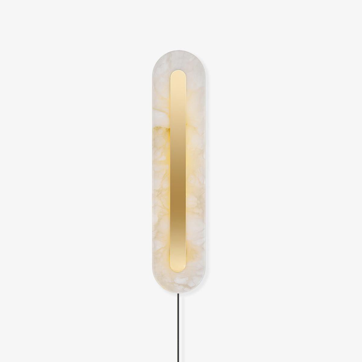 Albast Ronde wandlamp met stekker