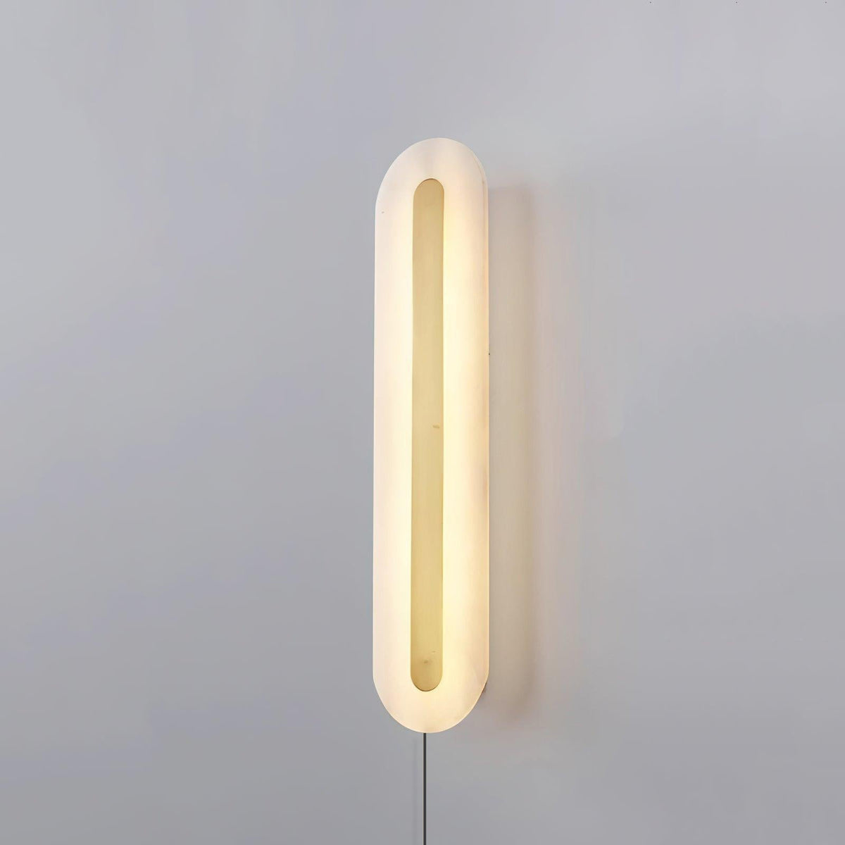Albast Ronde wandlamp met stekker