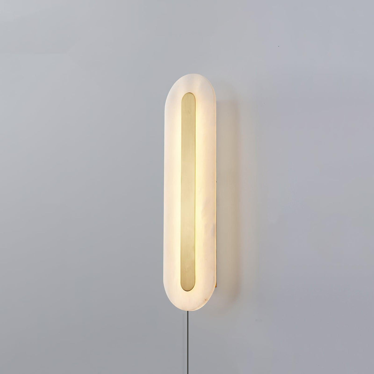 Albast Ronde wandlamp met stekker