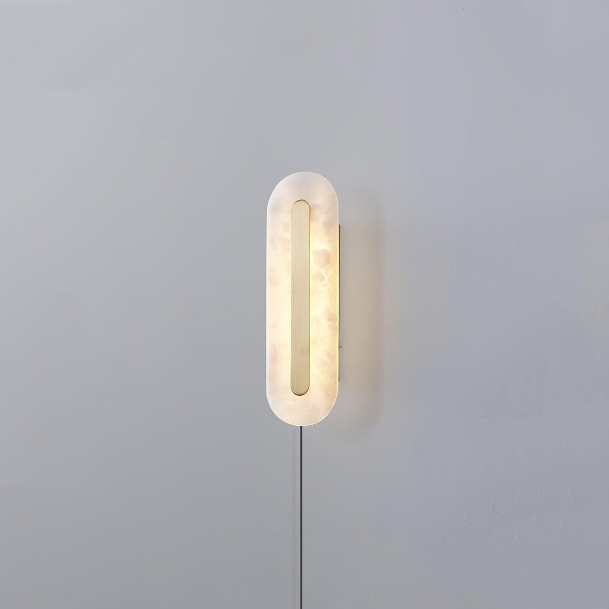 Albast Ronde wandlamp met stekker