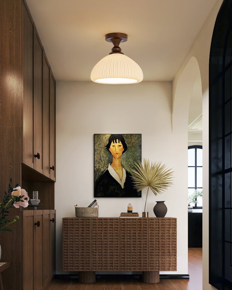 Alveneth Premium Noordse kunst glas plafondlamp