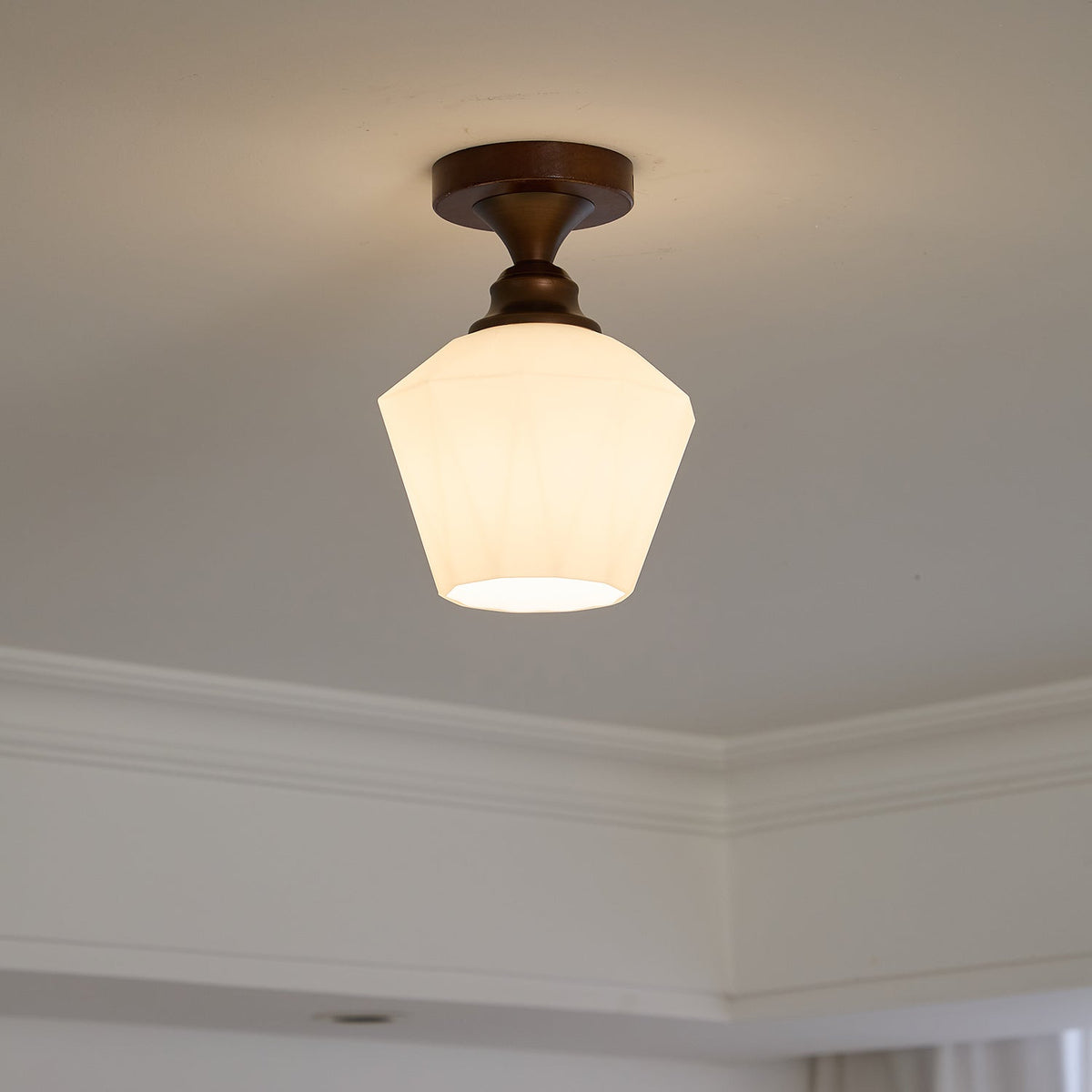 Alveneth Premium Noordse kunst glas plafondlamp