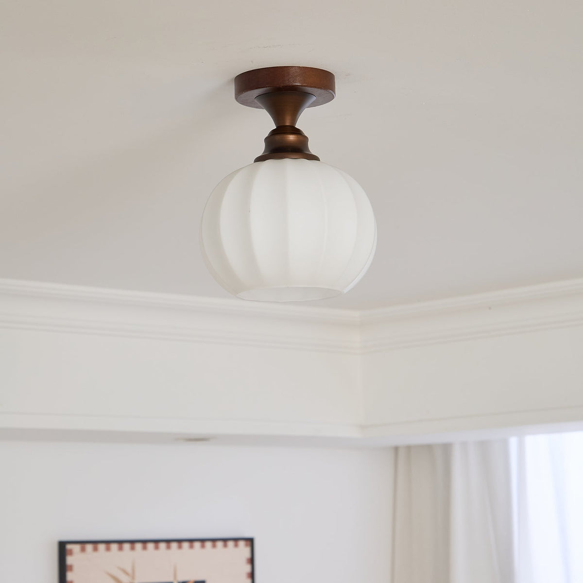 Alveneth Premium Noordse kunst glas plafondlamp